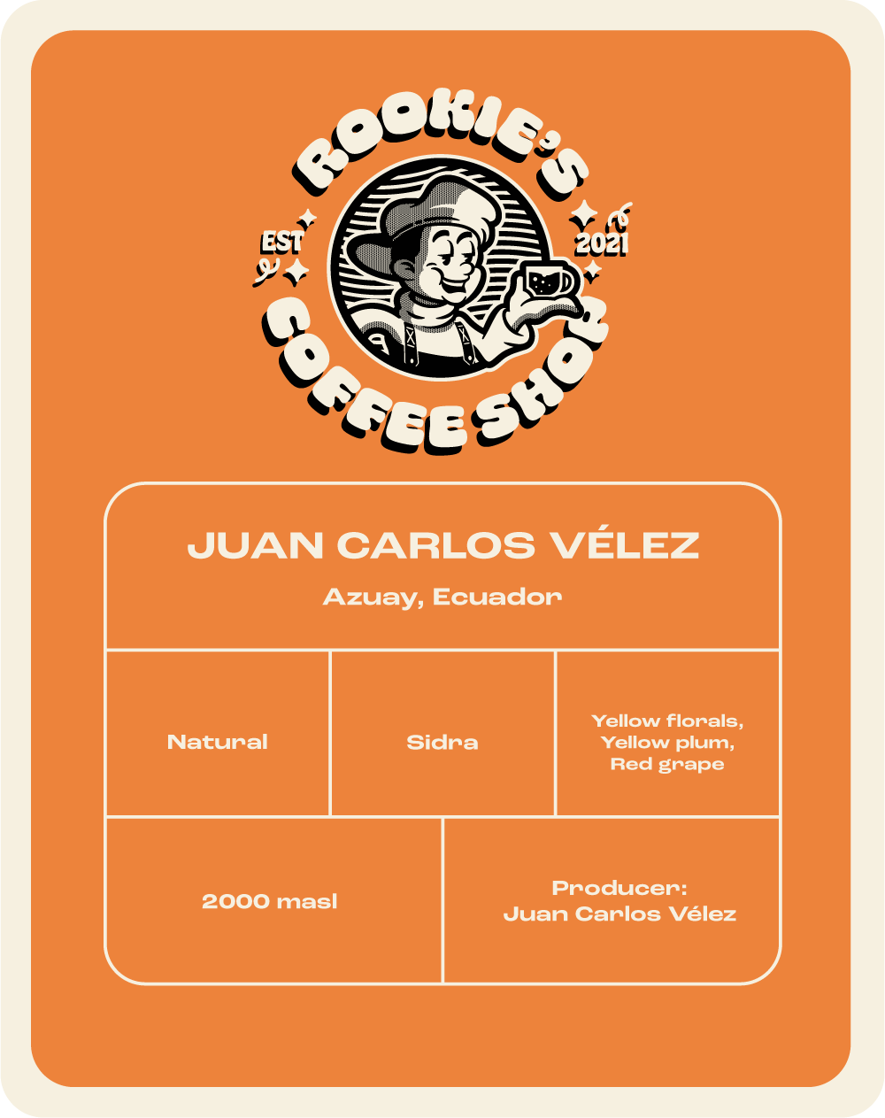 Juan Carlos Velez, Sidra, Ecuador